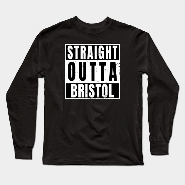 Straight Outta Bristol Long Sleeve T-Shirt by Randomart